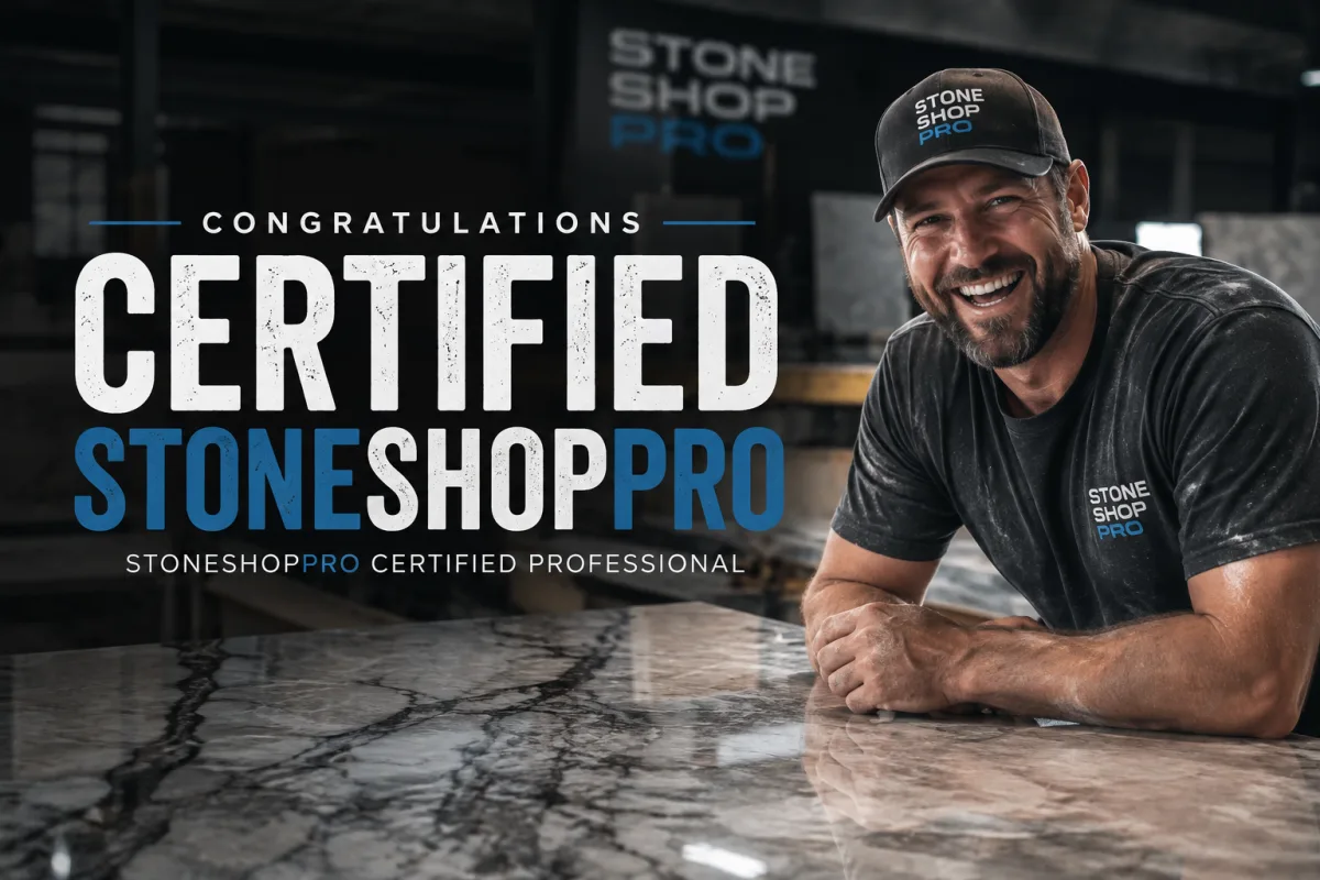 We would like to congradulate the CERTIFIECT STONESHOPPROS