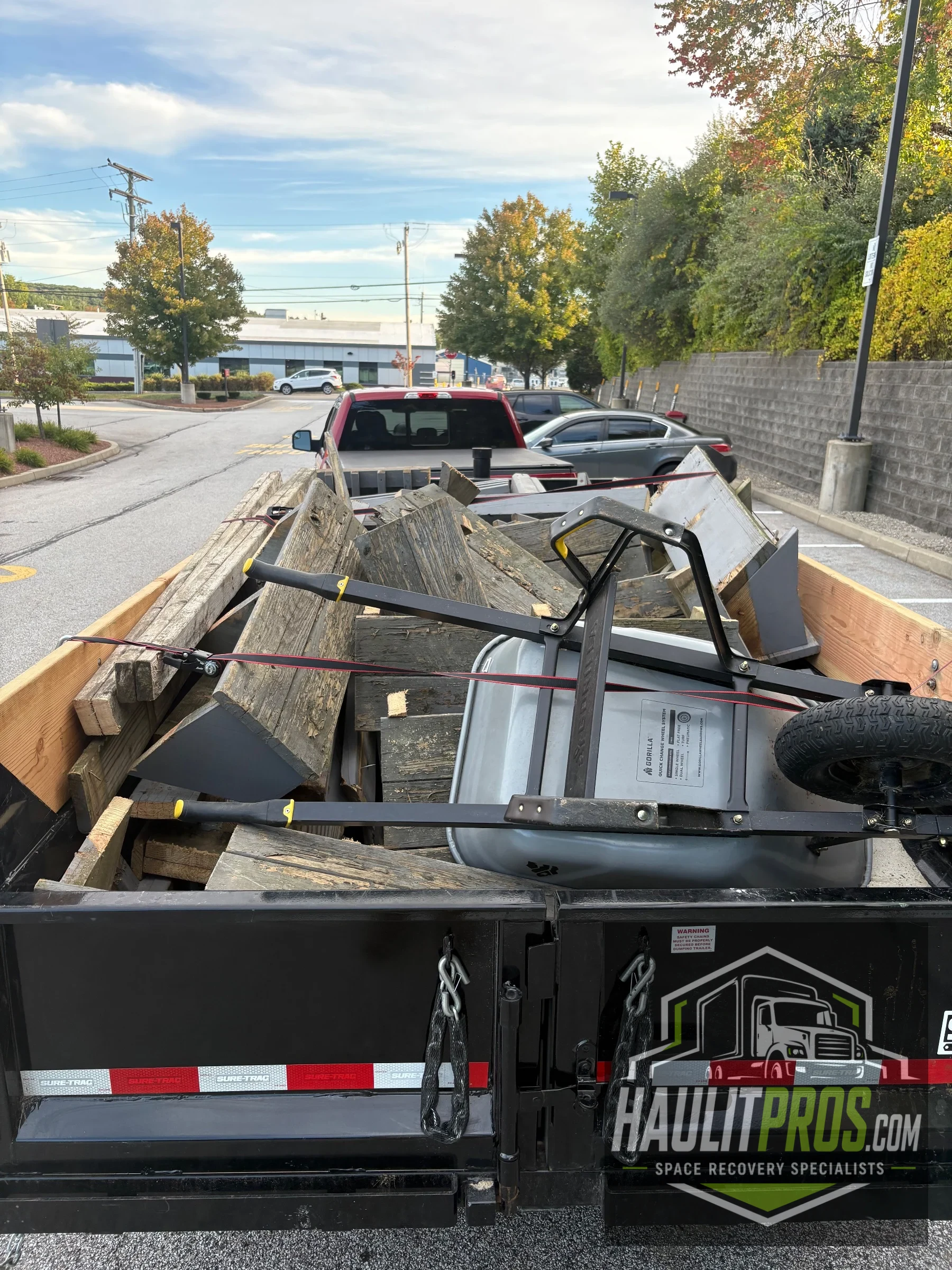 Hooksett, NH deck junk removal.
