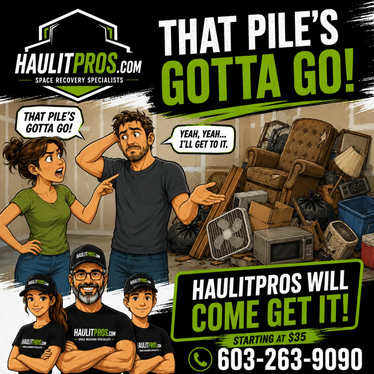 Junk removal starting at $35! — Home & Property Services